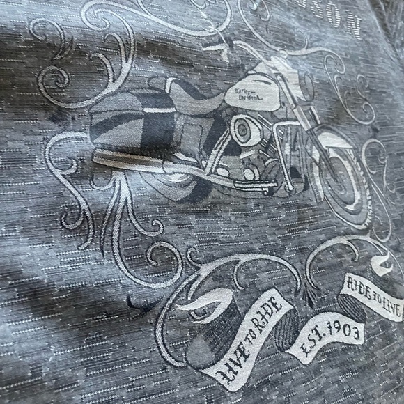 Harley Davidson Button Down Short Sleeve Shirt - Picture 9 of 14